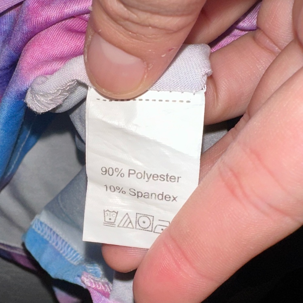 SHEIN Pink and Purple V-Neck MooMoo with Knotted Hem - Picture 5 of 5